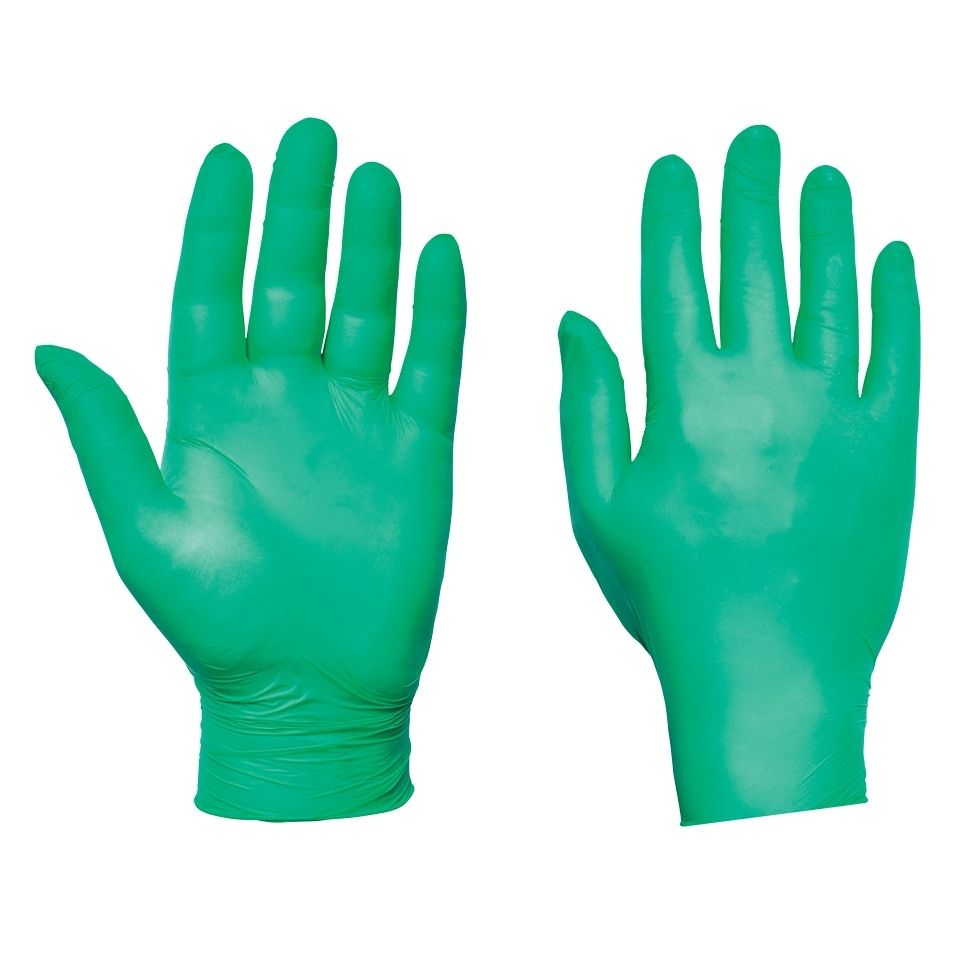 Ultra Nitrile Powder Free Green Gloves Case of 2000 (10 Boxes of 200
