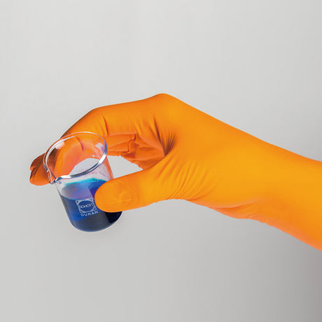 SHIELDskin Orange 260 Disposable Powder Free Nitrile Cat III Gloves - Box of 90