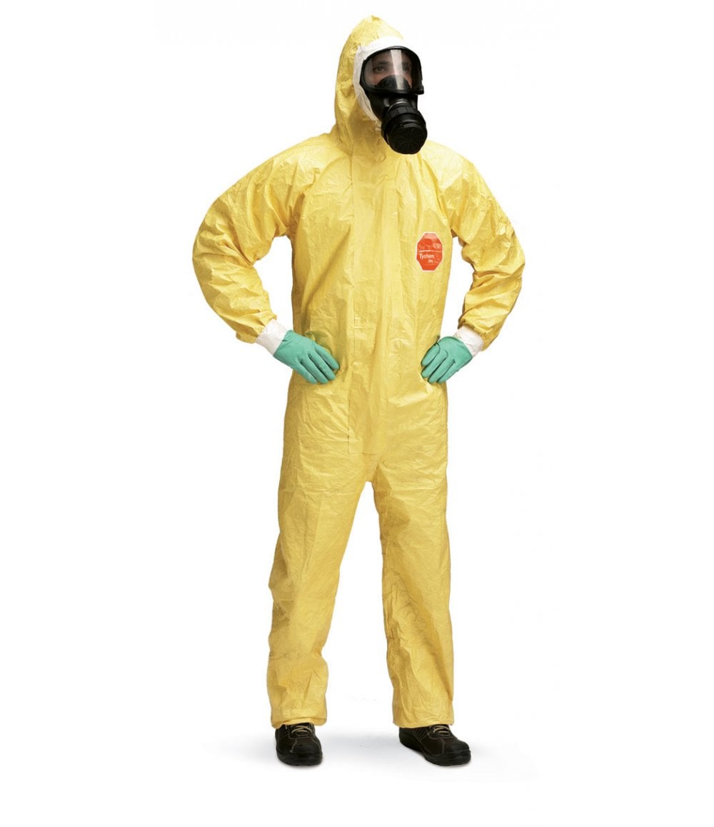DuPont Tychem 2000 C Yellow Hooded Coverall