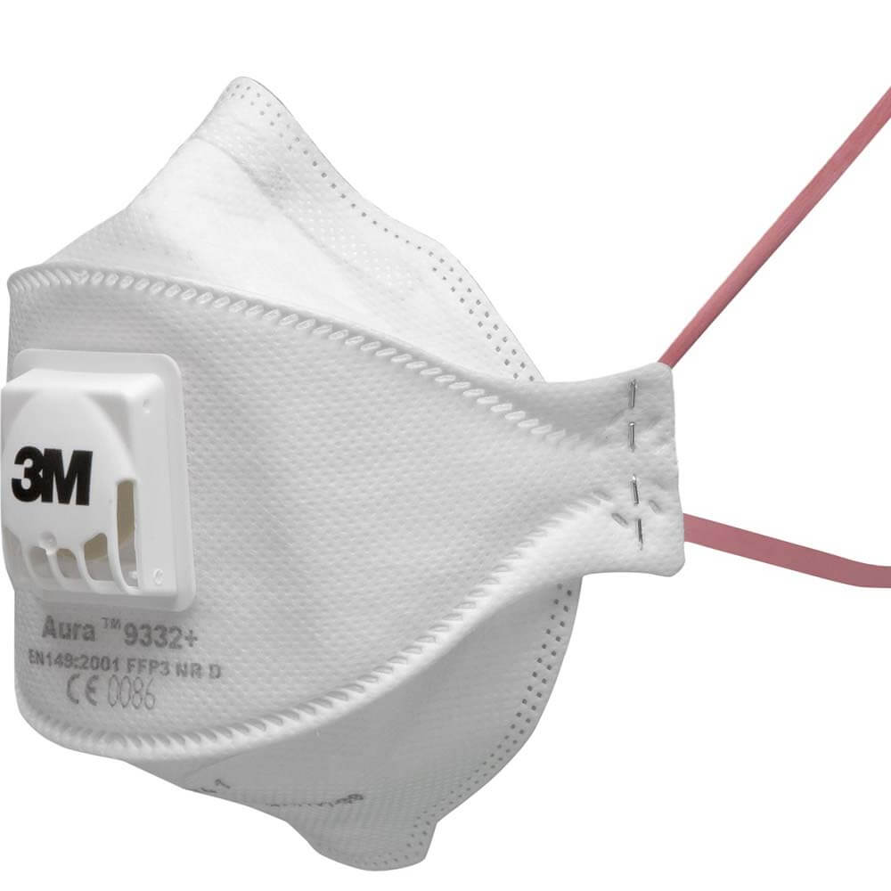 3M AURA 9332+ Valved Particulate Respirator FFP3 NR D - Pack of 10