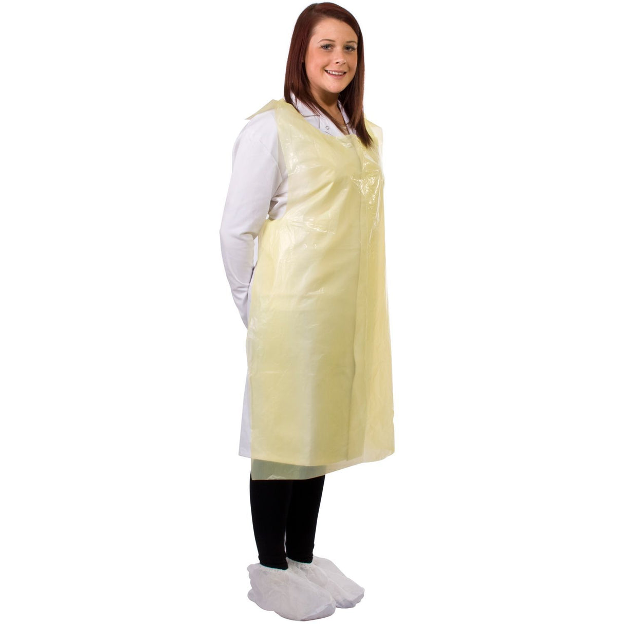Polyethylene Apron Yellow Roll 30u - Case of 1000 (5 Boxes of 200)