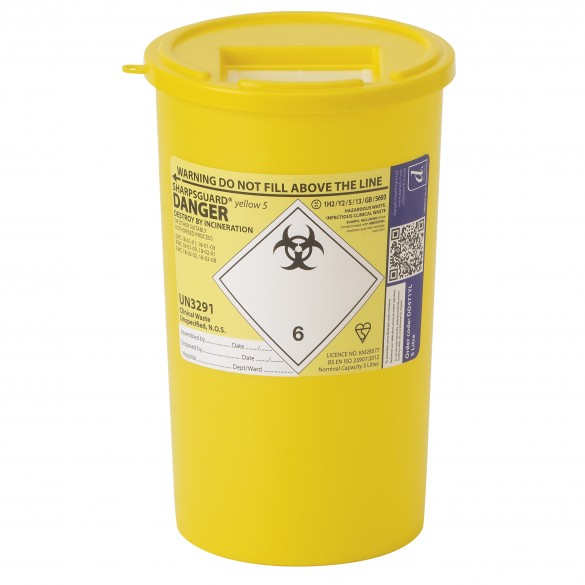 Daniels Healthcare Sharpguard Yellow 5 Litre