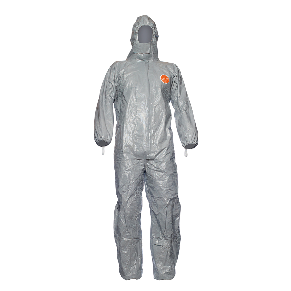 DuPont Tychem 6000 F Plus Grey Hooded Coverall
