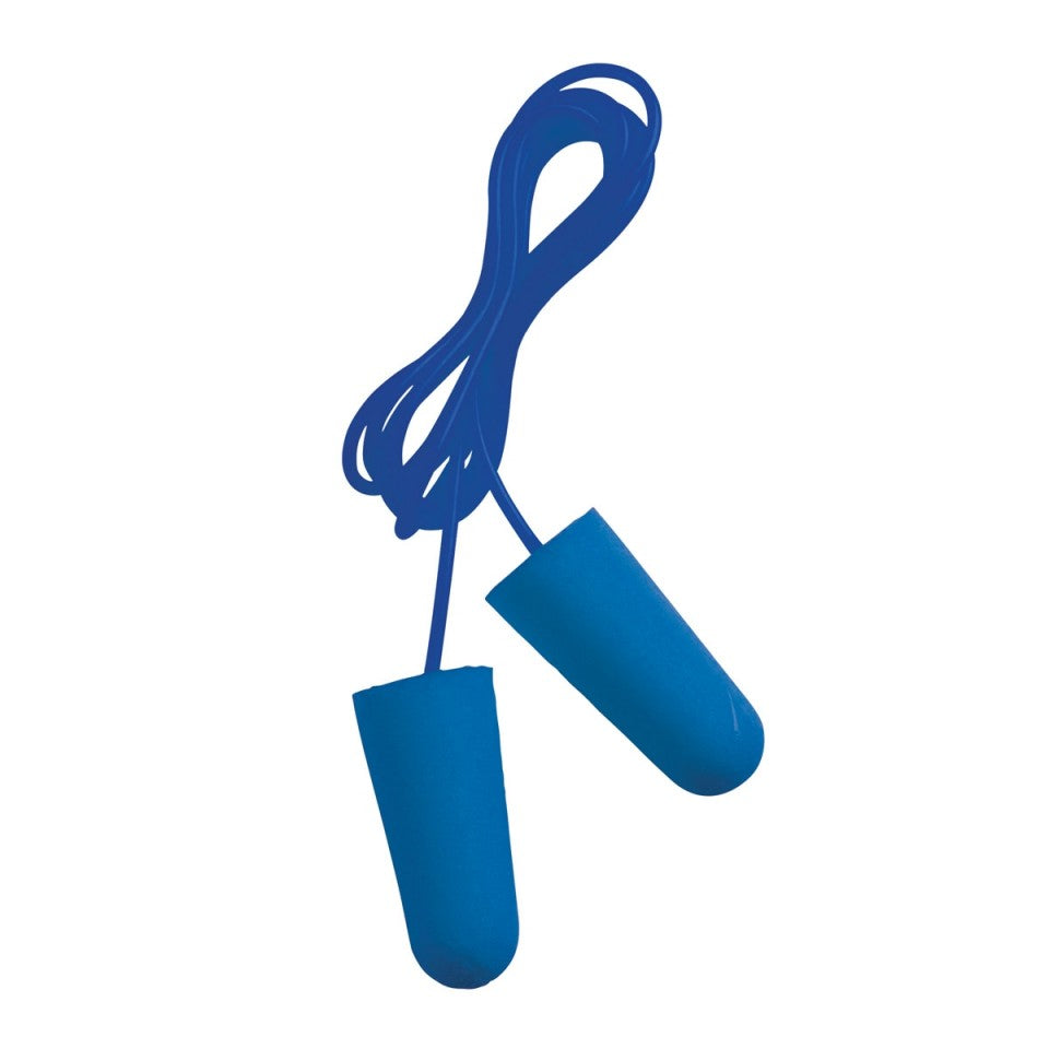 Bullet Shape PU Foam Detachable PVC Corded Ear Plugs - 1X100