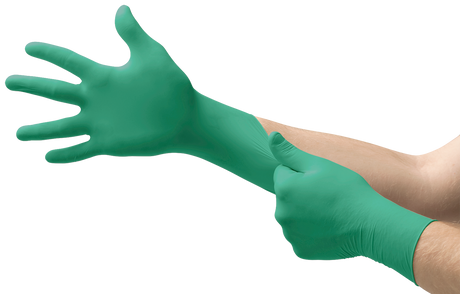 Ansell TouchNTuff 92-600 Green Nitrile Gloves - Box of 100