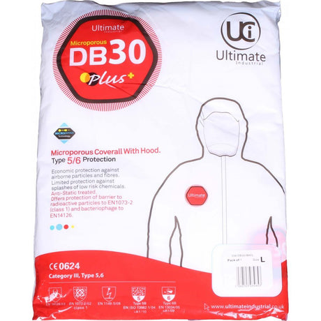 UCI DB30 Type 5/6 Disposable Coverall - White