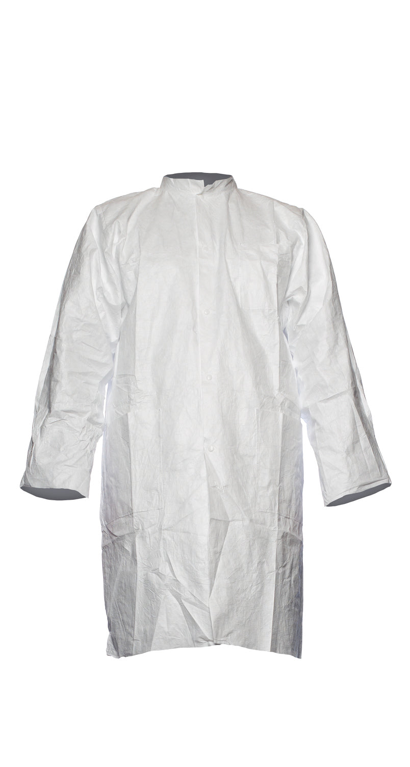 DuPont™ Tyvek™ 500 Lab Coat with Zipper TYPL30SWH00 - Pack of 10