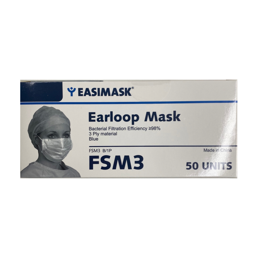 Easimask FSM25 Type IIR fluid resistant mask - Box of 50