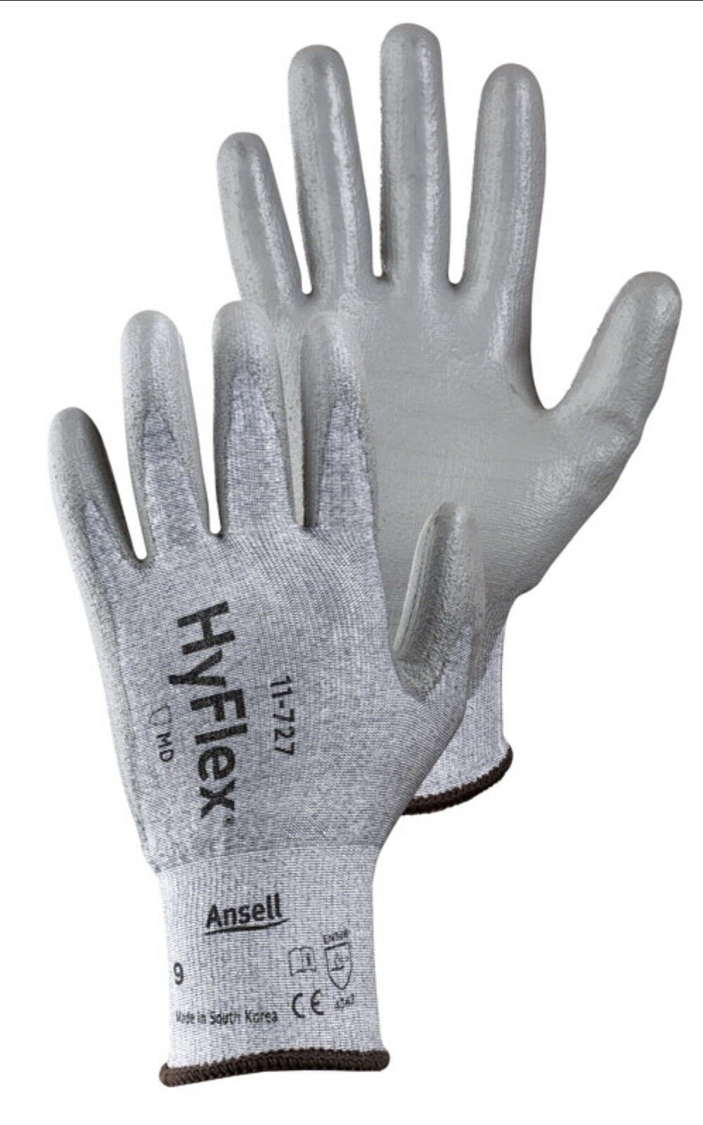 Ansell HyFlex® 11-727 Cut Resistant Work Gloves Grey - Size 11