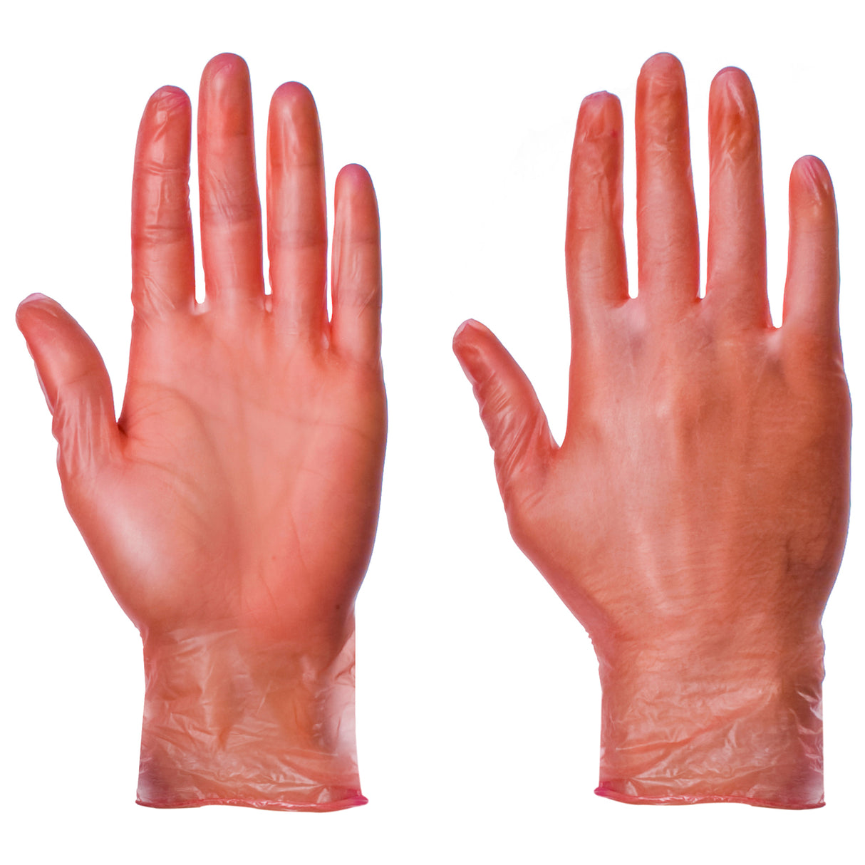Powdered Vinyl Red Gloves - Case of 1000 (10 Boxes of 100)