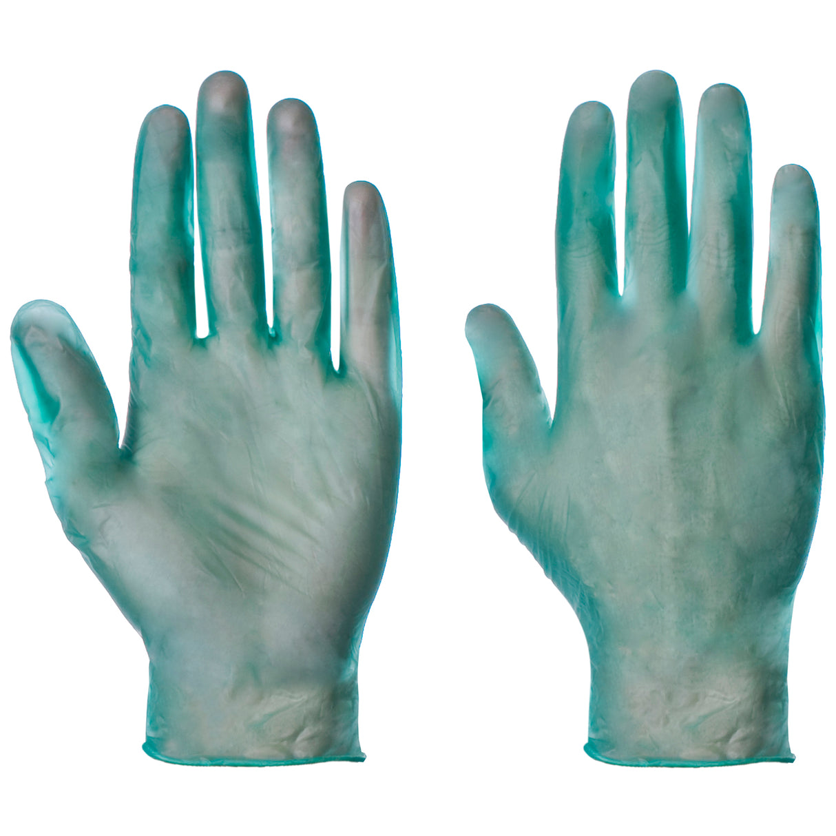Powdered Vinyl Green Gloves - Case of 1000 (10 Boxes of 100)
