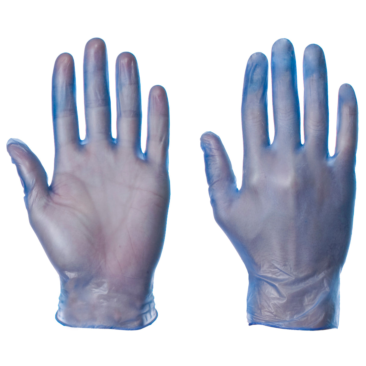 Vinyl Blue Powder Free Gloves - Case of 1000 (10 Boxes of 100)