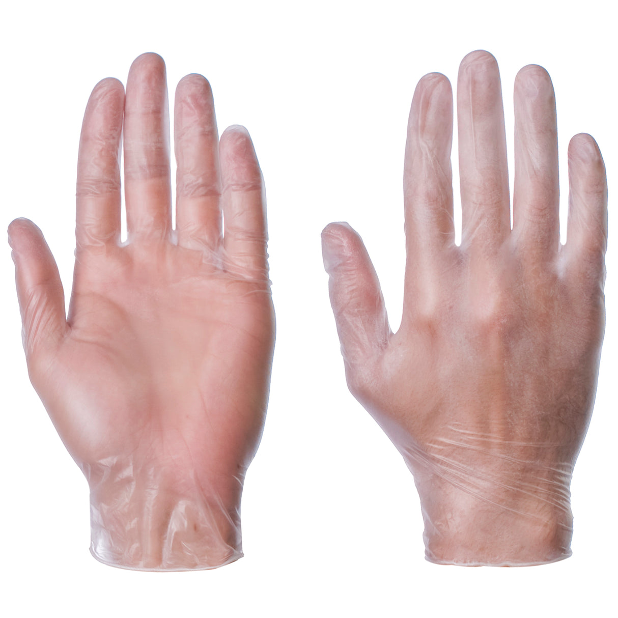 Clear Vinyl Medical Powder Free Gloves - Case of 1000 (10 Boxes of 100)