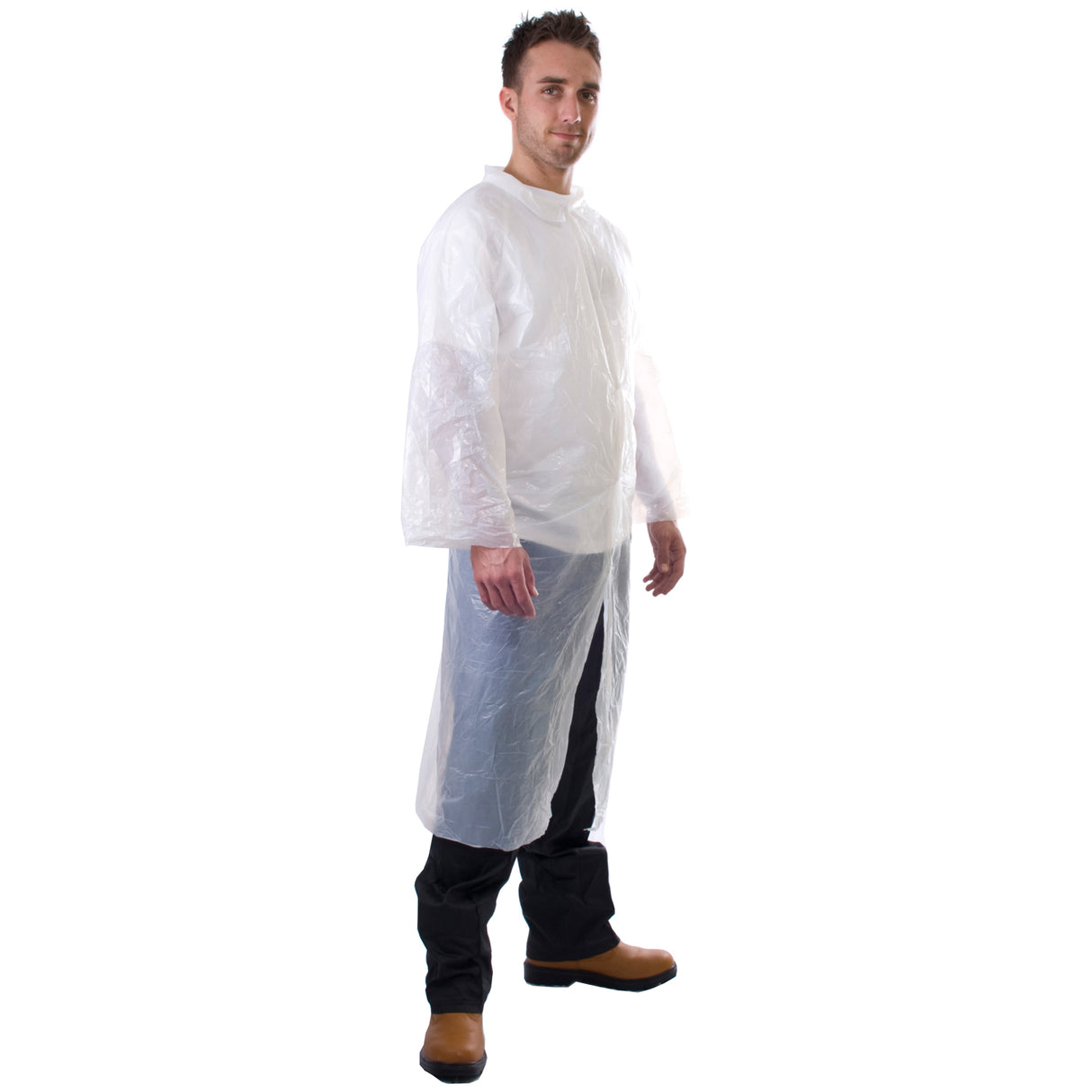 Polyethylene Visitors Coat - Case of 500 (10 Boxes of 50)