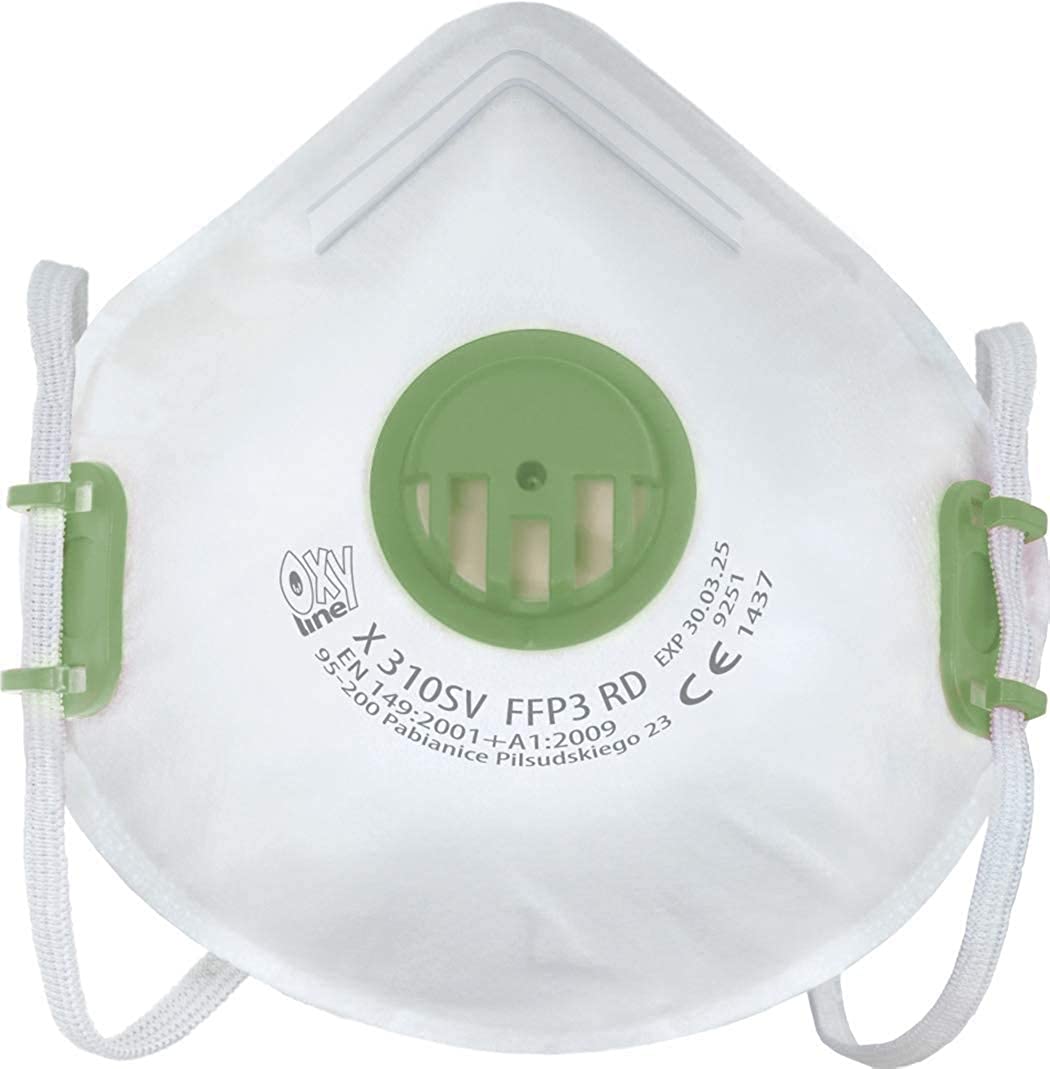 Oxyline Filtering Half Mask X 310 SV FFP3 R - Box of 10