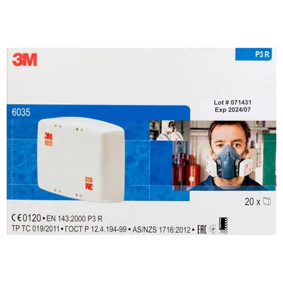 3M Particulate Filter P3 R 6035 - Pack of 20 – Bawas