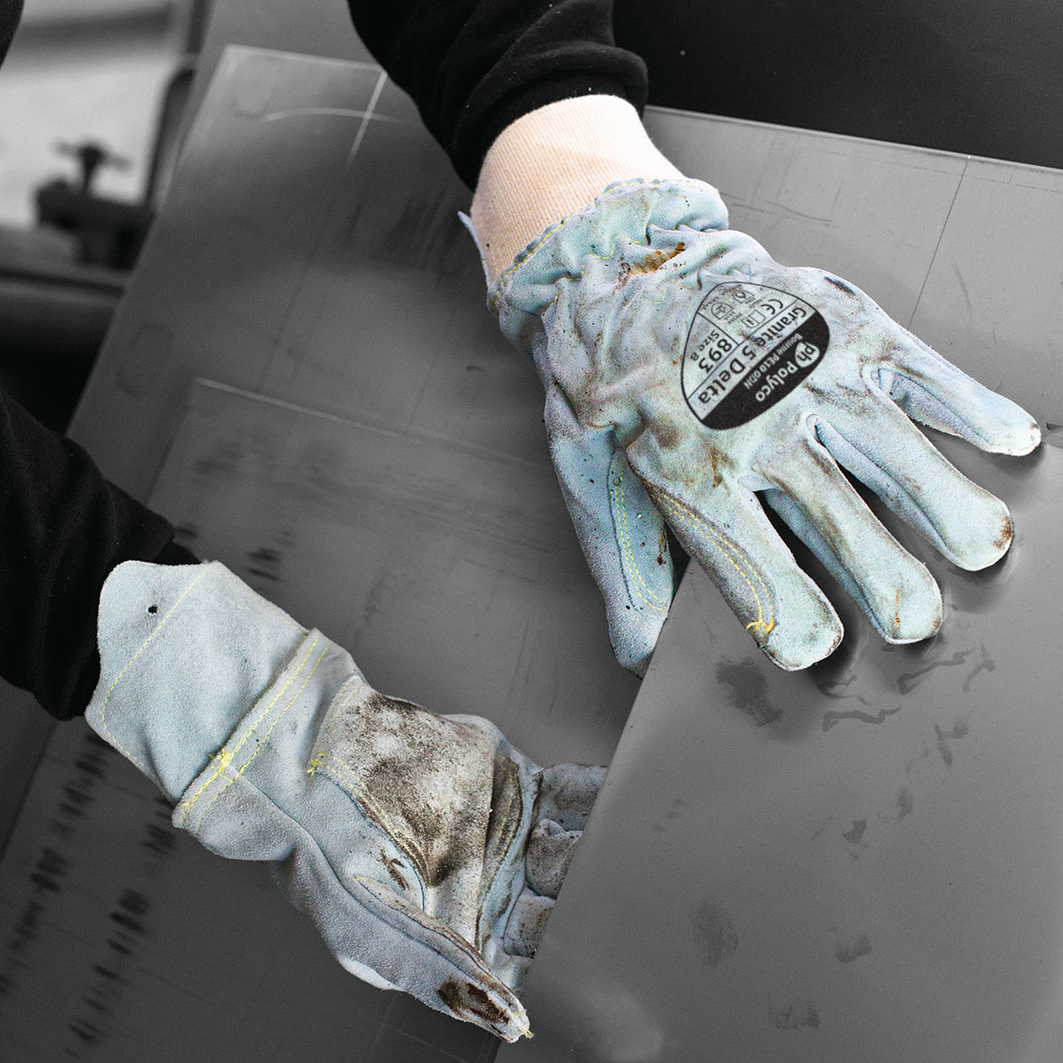 POLYCO GRANITE 5 DELTA HEAVY DUTY LEATHER GLOVES 893