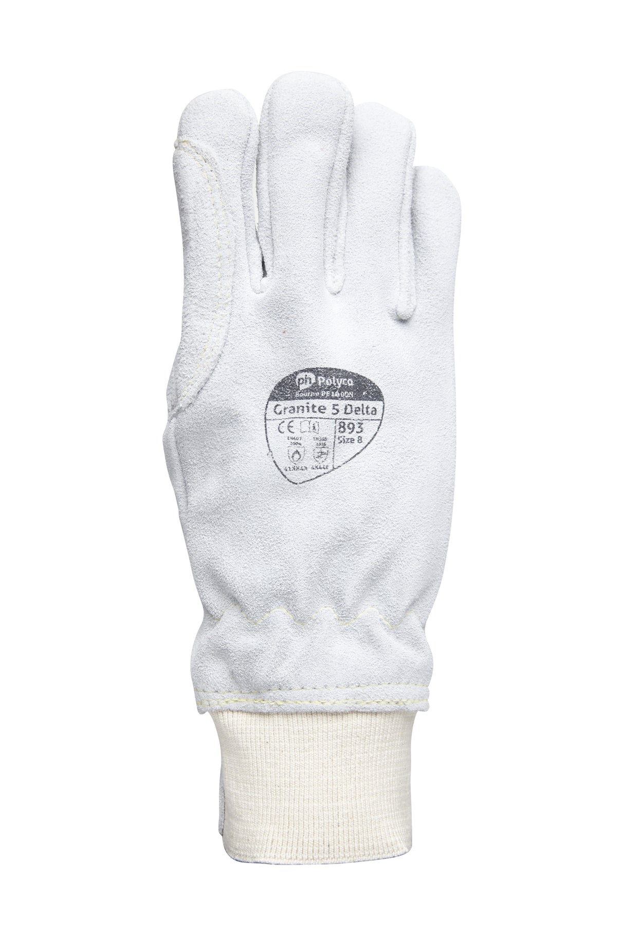 POLYCO GRANITE 5 DELTA HEAVY DUTY LEATHER GLOVES 893