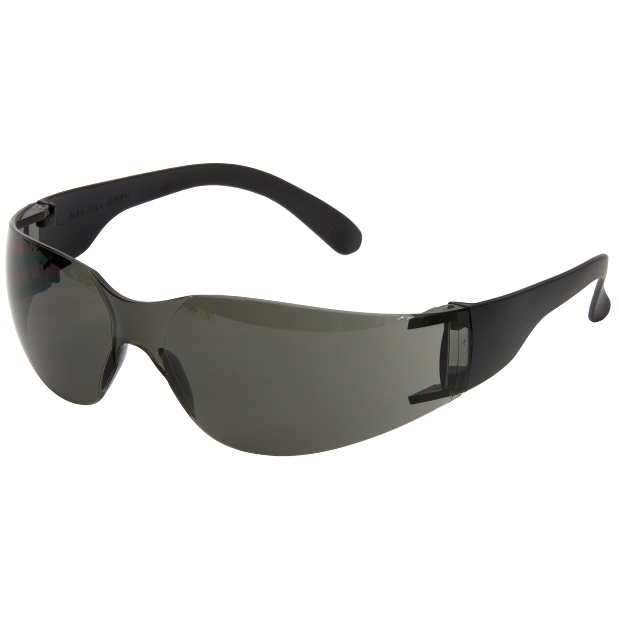 E10-S Safety Glasses Basic Smoke - Scratch Resistant - 12 Pcs