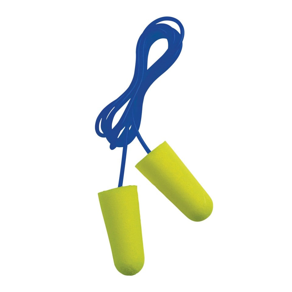 Bullet Shape PU Foam PVC Corded Ear Plugs - 1X100