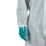 Ansell Alphatec 1500 Plus Model 111 White Protective Coverall with Hood - Type 5/6