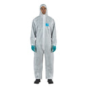 Ansell Alphatec 1500 Plus Model 111 White Protective Coverall with Hood - Type 5/6