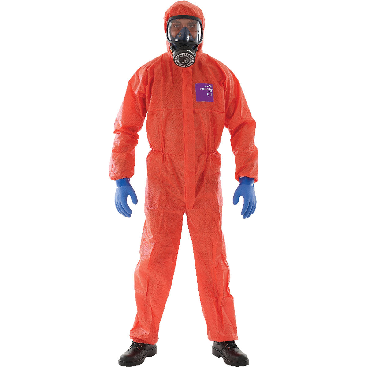 Ansell Microgard 1500 Red Coverall with Hood - Type 5/6