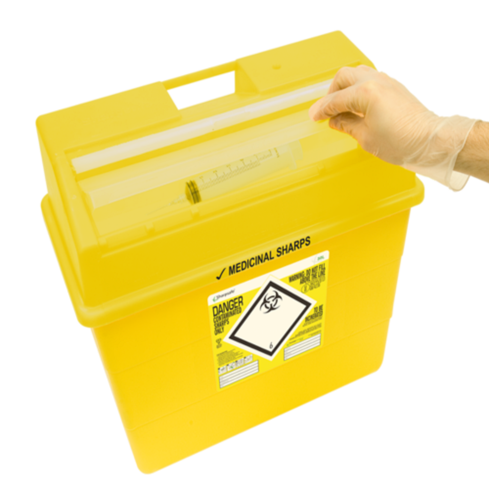 Vernacare Sharpsafe Yellow Sharps Bin  30 Litre