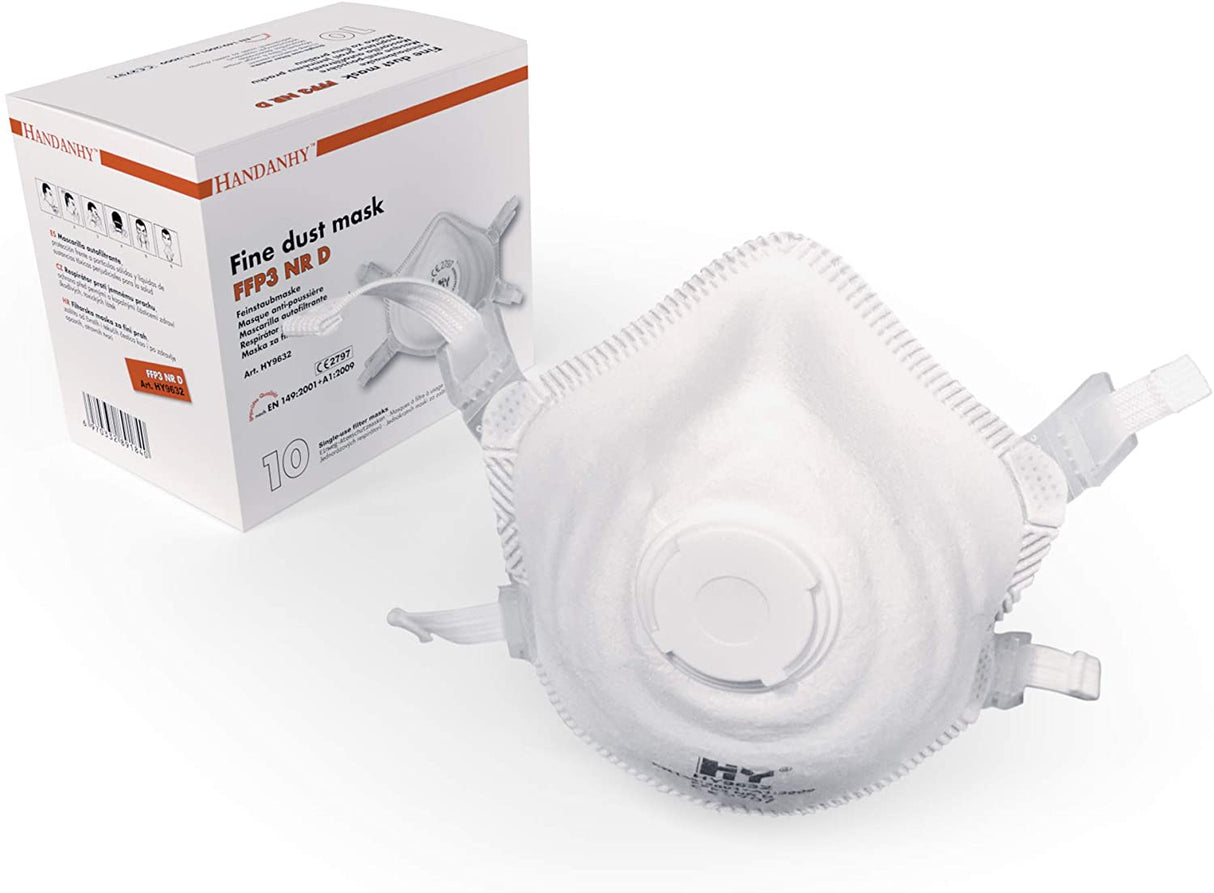 Handanhy HY9632 FFP3 Cup Valved Mask - Box of 10