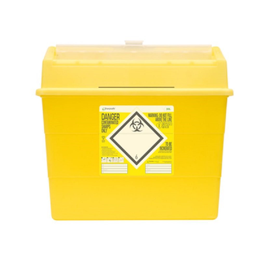 Vernacare Sharpsafe Yellow Sharps Bin  30 Litre