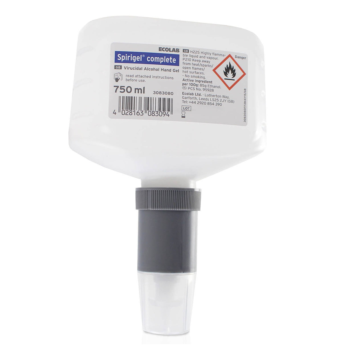 Ecolab Spirigel Complete Alcohol Hand Gel - 750 ml